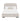Florence Rounded-Edge Upholstered Full Bed in Oatmeal, front view