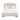 Florence Rounded-Edge Upholstered Full Bed in Oatmeal, front view