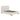 Florence Rounded-Edge Upholstered Queen Bed in Alabaster, angle view