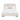 Florence Rounded-Edge Upholstered Queen Bed in Alabaster, front view