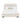 Florence Rounded-Edge Upholstered Queen Bed in Alabaster, front view