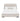 Florence Rounded-Edge Upholstered Queen Bed in Oatmeal, front view