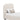 Florence Rounded-Edge Upholstered Twin Bed in Alabaster, angle view