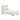 Florence Rounded-Edge Upholstered Twin Bed in Alabaster, angle view