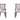 Grand Wood Vegan Leather Dining Chair - Set of 2 in Light Gray, angle view
