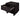 Granville 18" Nightstand (1-Drawer) in Black, angle view