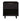 Granville 18" Nightstand (1-Drawer) in Black, front view
