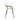 Haley Metal Vegan Leather Armchair - Set of 2 in Black, angle view