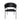 Haley Metal Vegan Leather Armchair - Set of 2 in Black, angle view