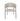 Haley Metal Vegan Leather Armchair - Set of 2 in Stone Gray, front view