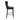 Hazel Wood Upholstered Barstool in Black, angle view