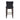 Hazel Wood Upholstered Barstool in Black, angle view