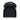 Hazel Wood Upholstered Barstool in Black, angle view