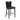 Hazel Wood Upholstered Barstool in Black, angle view