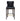 Hazel Wood Upholstered Barstool in Black, front view