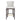 Hazel Wood Upholstered Barstool in White, front view