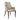 Heather Chenille and Faux Leather Wood Upholstered Armchair in Taupe, angle view