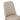 Heather Wood Upholstered Side Chair in Taupe - Set of 2 in Taupe, angle view