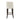 Ivy Chenille Wood Upholstered Barstool in Cream, angle view