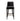 Ivy Chenille Wood Upholstered Barstool in Black, front view