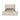 Kay King Storage Bed in Cream Chenille, angle view