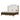 Burl King Bed - Light (Upholstered), angle view