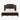 Burl King Bed - Dark, front view