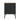 Landen 47" Metal Storage Cabinet in Black, angle view