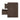 Lisette Nightstand in Brown, side view