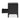 Mabel Nightstand in Black, side view