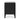 Mabel Nightstand in Black, side view