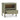 Mabel Nightstand in Green, drawer open