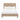 Magnolia Rounded-Corner Upholstered Full Bed in Sand, front view