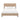 Magnolia Rounded-Corner Upholstered Queen Bed in Sand, front view