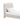 Magnolia Rounded-Corner Upholstered Twin Bed in Linen, angle view