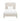 Magnolia Rounded-Corner Upholstered Twin Bed in Linen, front view