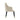 Molly Wood Armchair in Cream, angle view