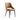 Monica Metal Vegan Leather Accent Chair in Saddle, angle view