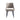 Monica Metal Vegan Leather Accent Chair in Taupe, front view