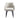 Monica Metal Vegan Leather Armchair in Stone Gray, front view
