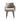 Monica Metal Vegan Leather Armchair in Taupe, front view