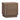 Morocco Tall Nightstand in Walnut Brown, angle view