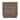 Morocco Tall Nightstand in Walnut Brown, back view