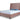 Poppy Upholstered Velvet Full Bed in Blush, front view