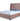 Poppy Upholstered Velvet Full Bed in Blush, front view