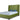 Poppy Upholstered Velvet Full Bed in Pine Green, front view