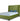 Poppy Upholstered Velvet Full Bed in Pine Green, front view
