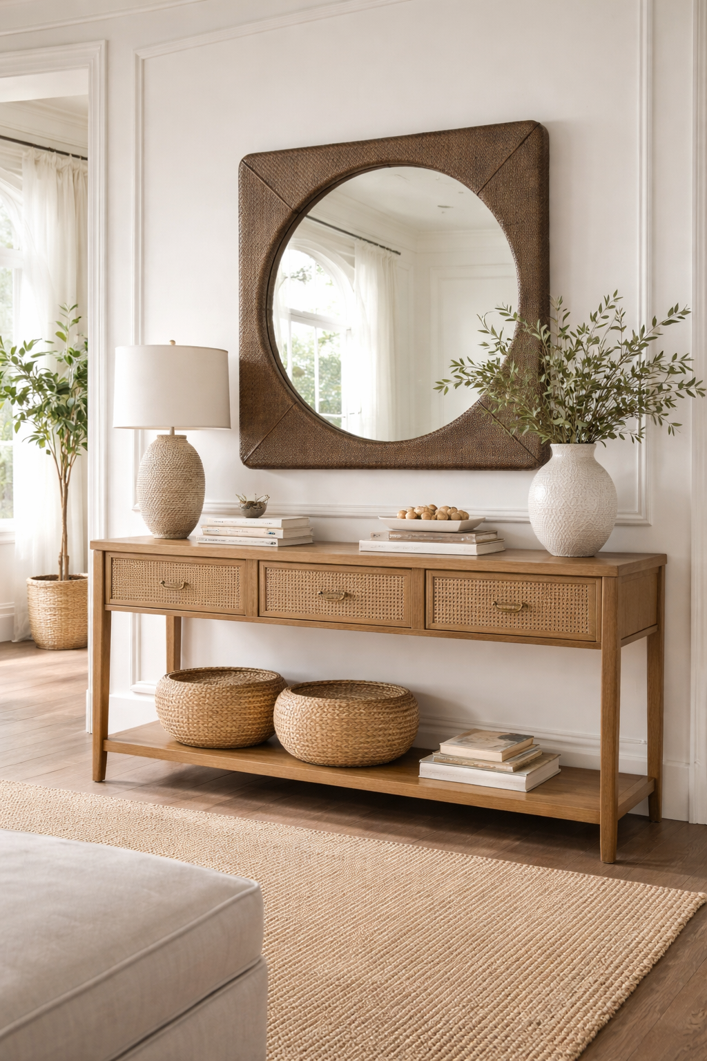 Framed Wall Mirror - Dark