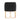Raya Wood Vegan Leather Accent Chair in Black, angle view