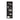 Rivington Open Bookcase Shelf in Black, angle view